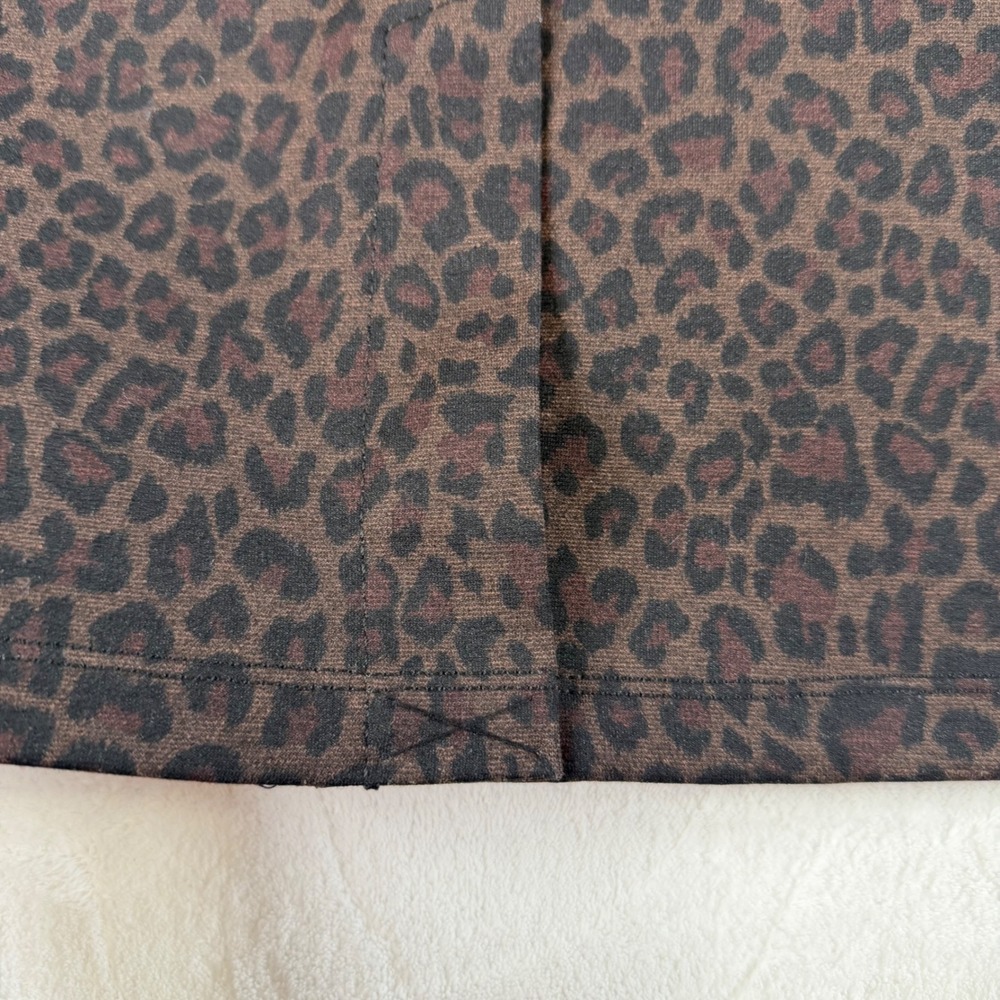 Liverpool Women 20W Cheetah Brown Animal Print Stretch Pencil Skirt LY6023Z17 - Picture 4 of 9